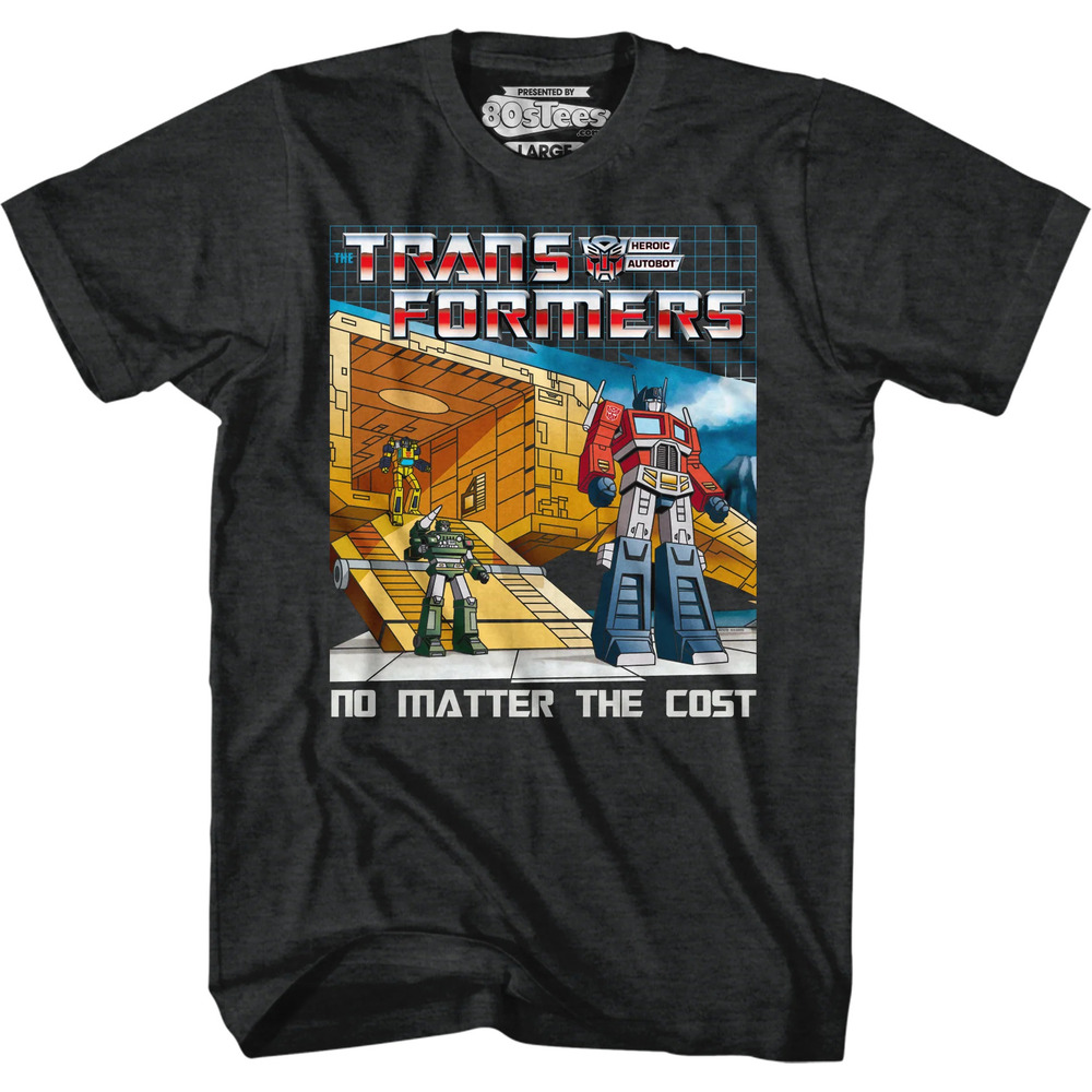 No Matter The Cost Black Heather Transformers Tshirt